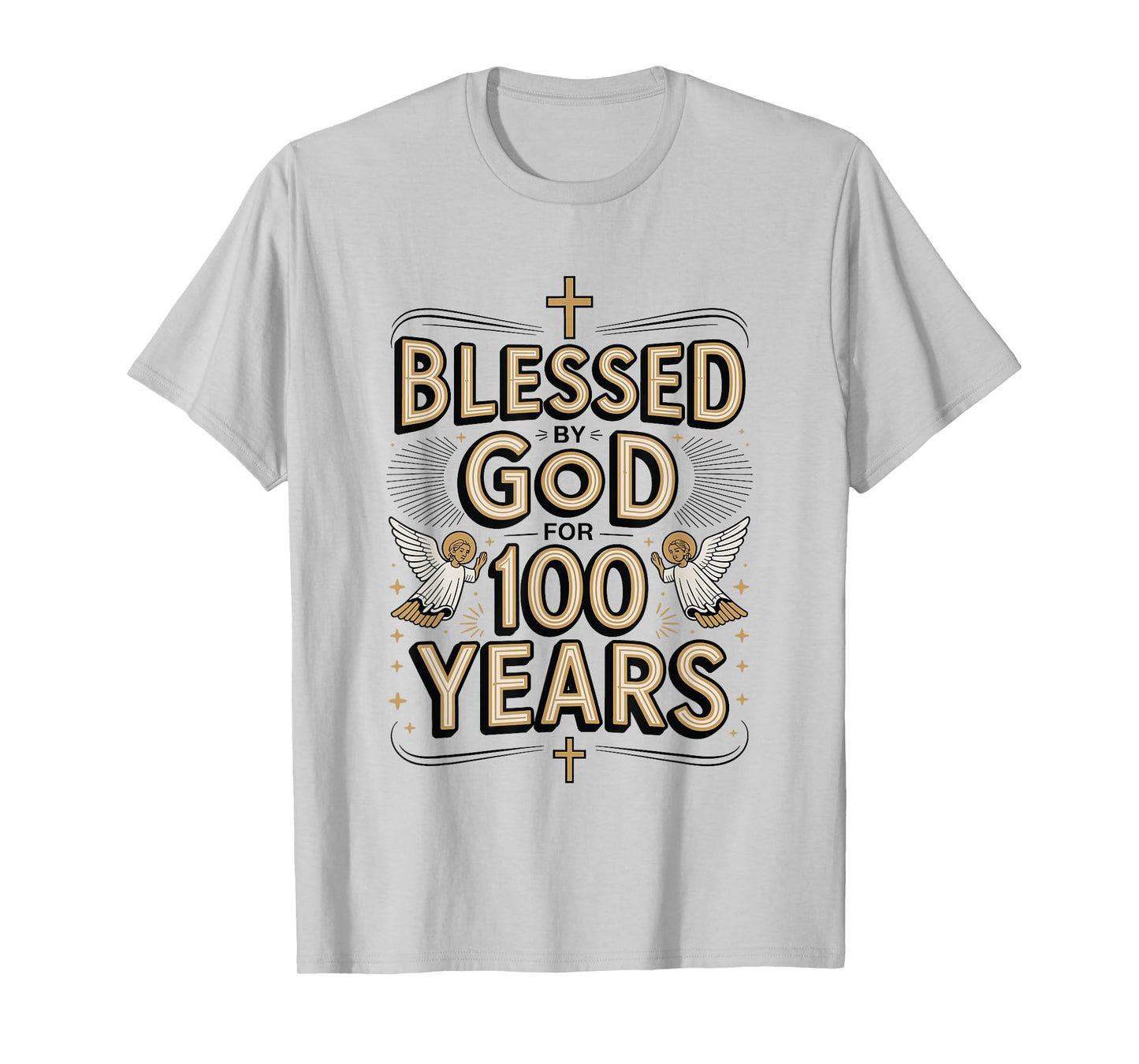 100th Birthday Religious Blessed by God for 100 Years T-Shirt