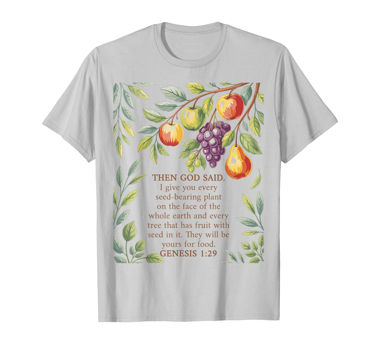 Genesis 1:29 Plant Based Diet Vegan Bible Verse T-Shirt