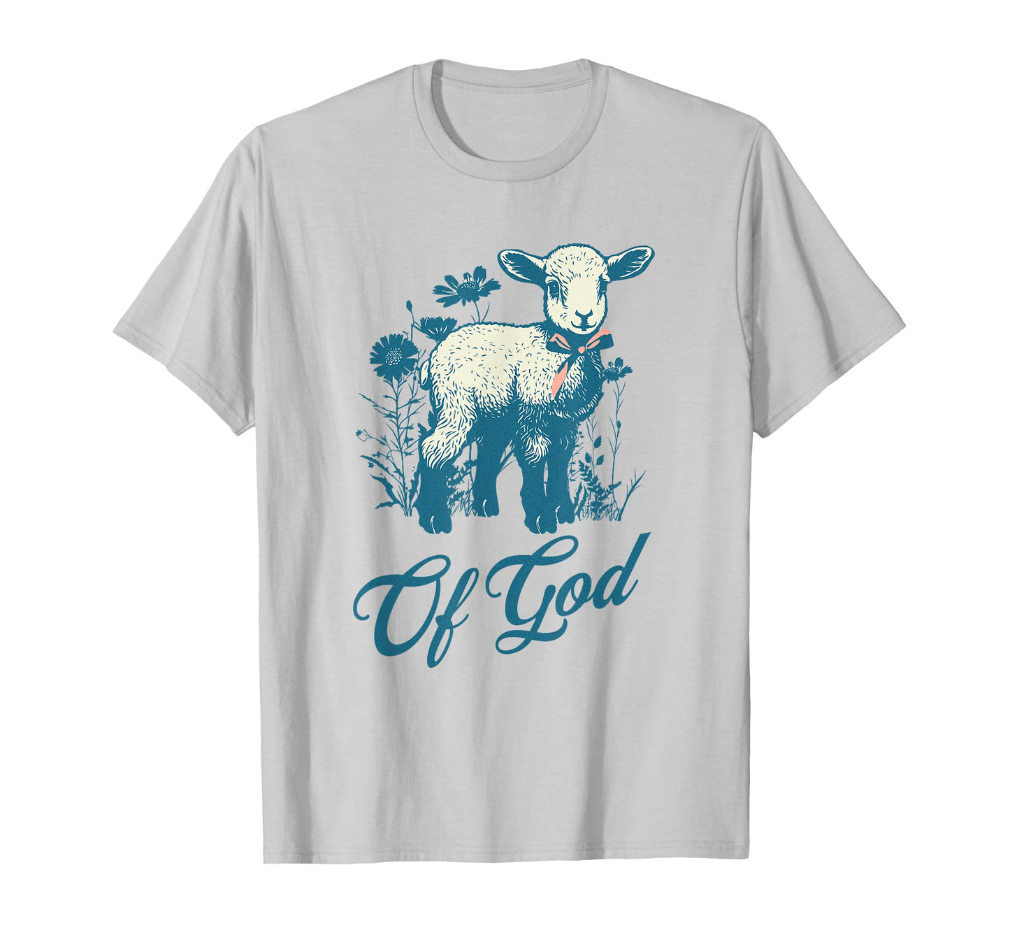 Lamb of God Cute Vintage Christian Lamb Design Faith Lovers T-Shirt