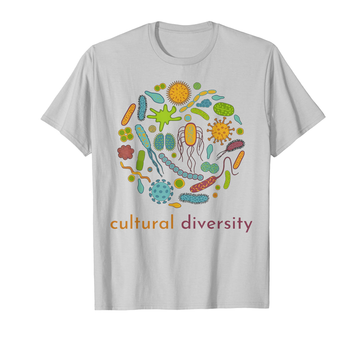 Cultural Diversity Microbiology Science Diverse Microbiome T-Shirt
