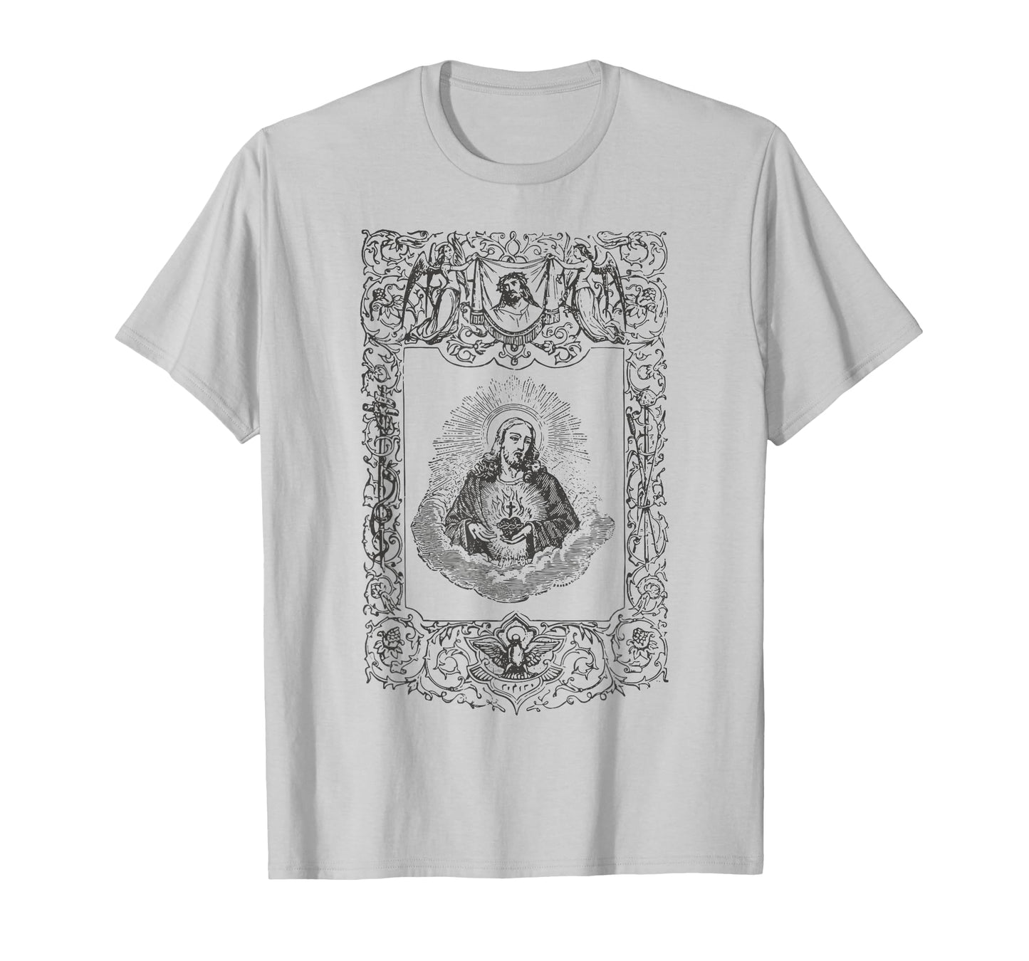 Sacred Heart of Jesus Christ Vintage Catholic Art Gifts INRI T-Shirt