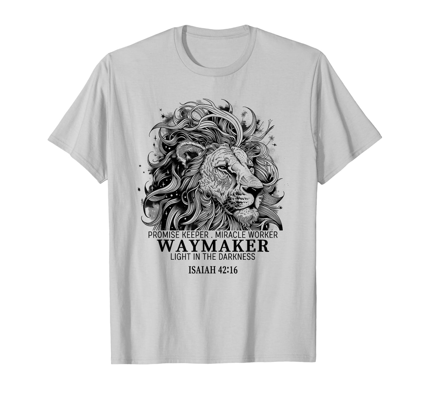 Waymaker Shirt Men Women Kids Faith Christian Lion Gift T-Shirt
