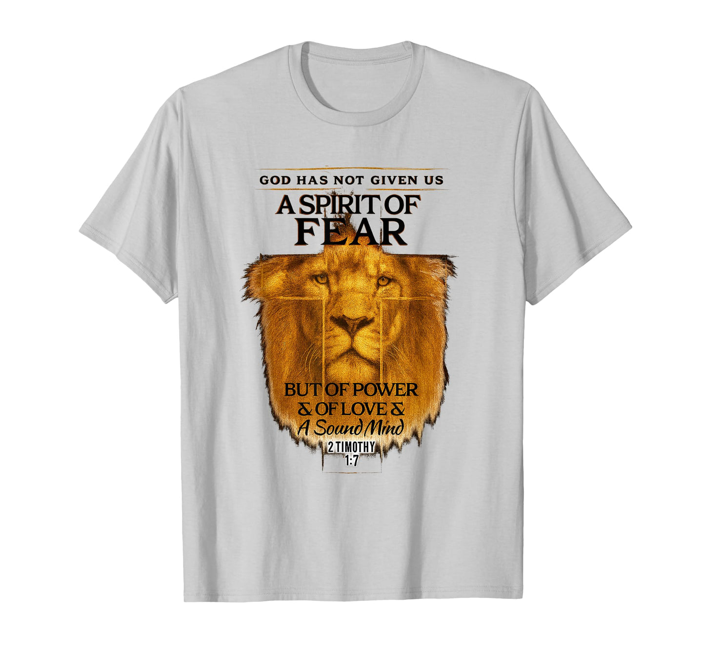 2 Timothy 1:7 Christian Cross Religious Bible Verse T-Shirt