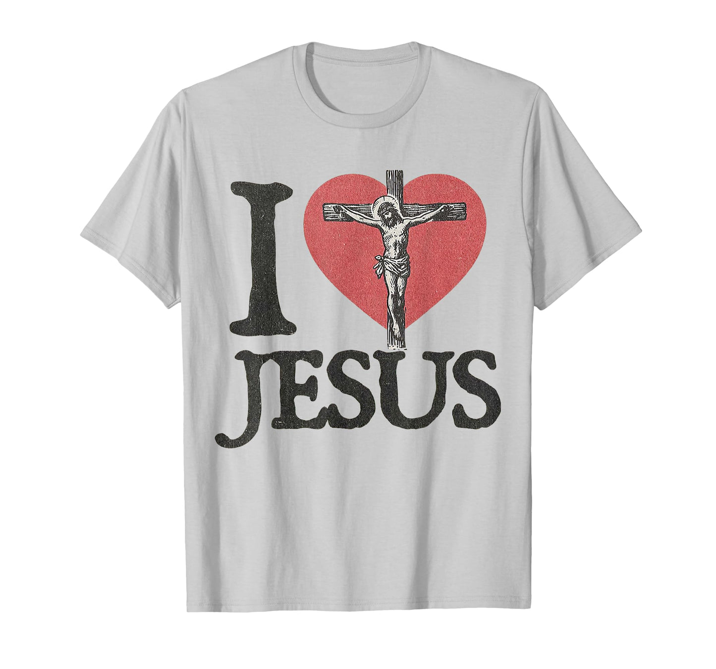 I Love Jesus Vintage Faith-Based T-Shirt