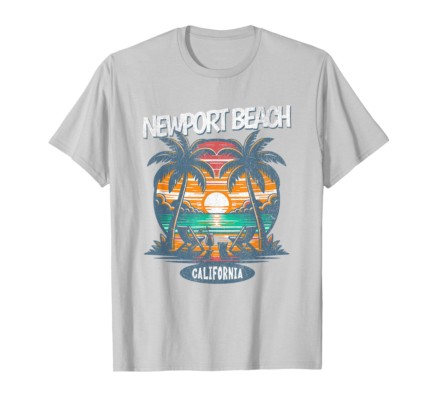 Newport Beach California Spring Break Vintage Cali Vacation Men Women Kids T-Shirt
