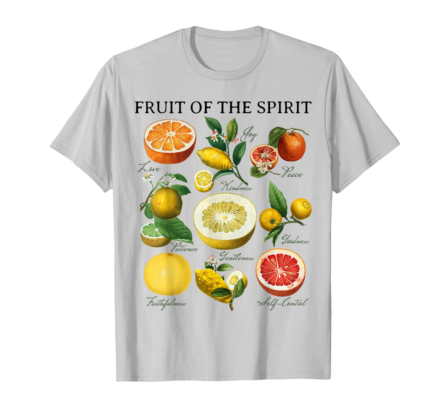 Fruit of the Spirit Galatians 5:22 Christian Bible Scripture T-Shirt