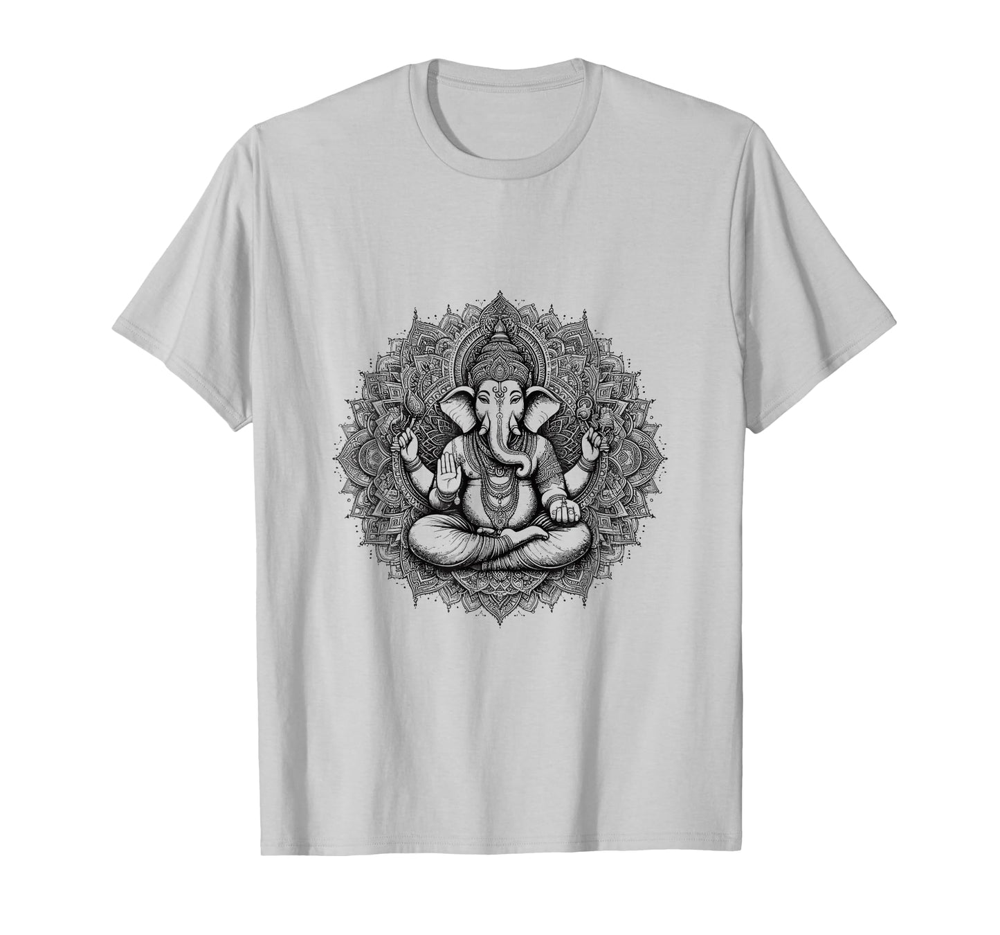 Ganesh Symbol Yoga Hindu Elephant God Ganesha Puja T-Shirt
