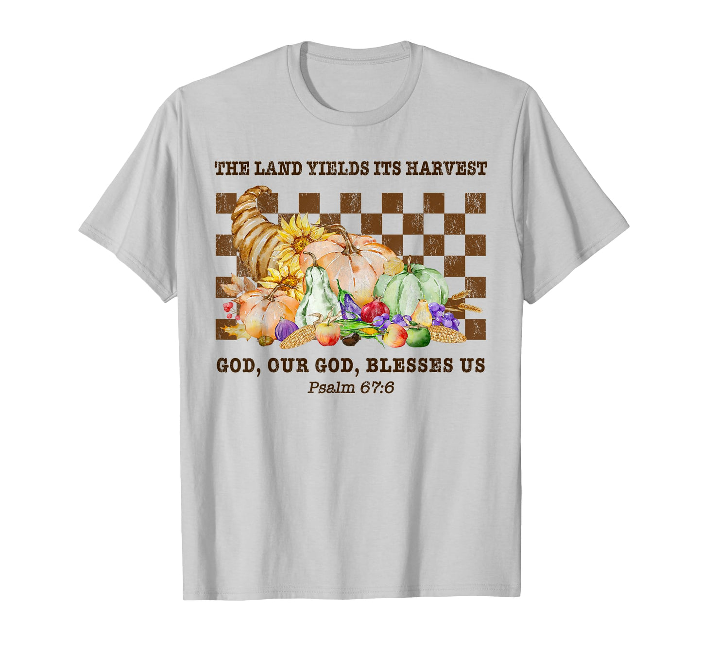 Harvest Season Fall Season God Blesses Us Faith Women T-Shirt
