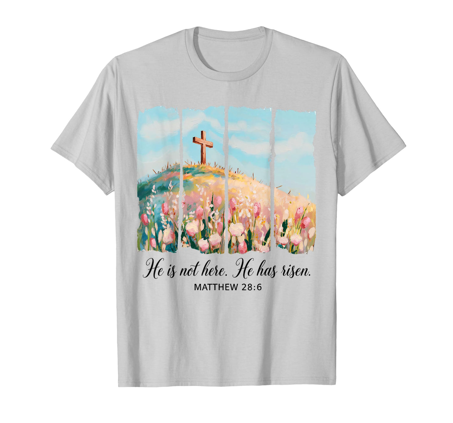 He is Risen Happy Easter Jesus Christian Women Girls Kids T-Shirt