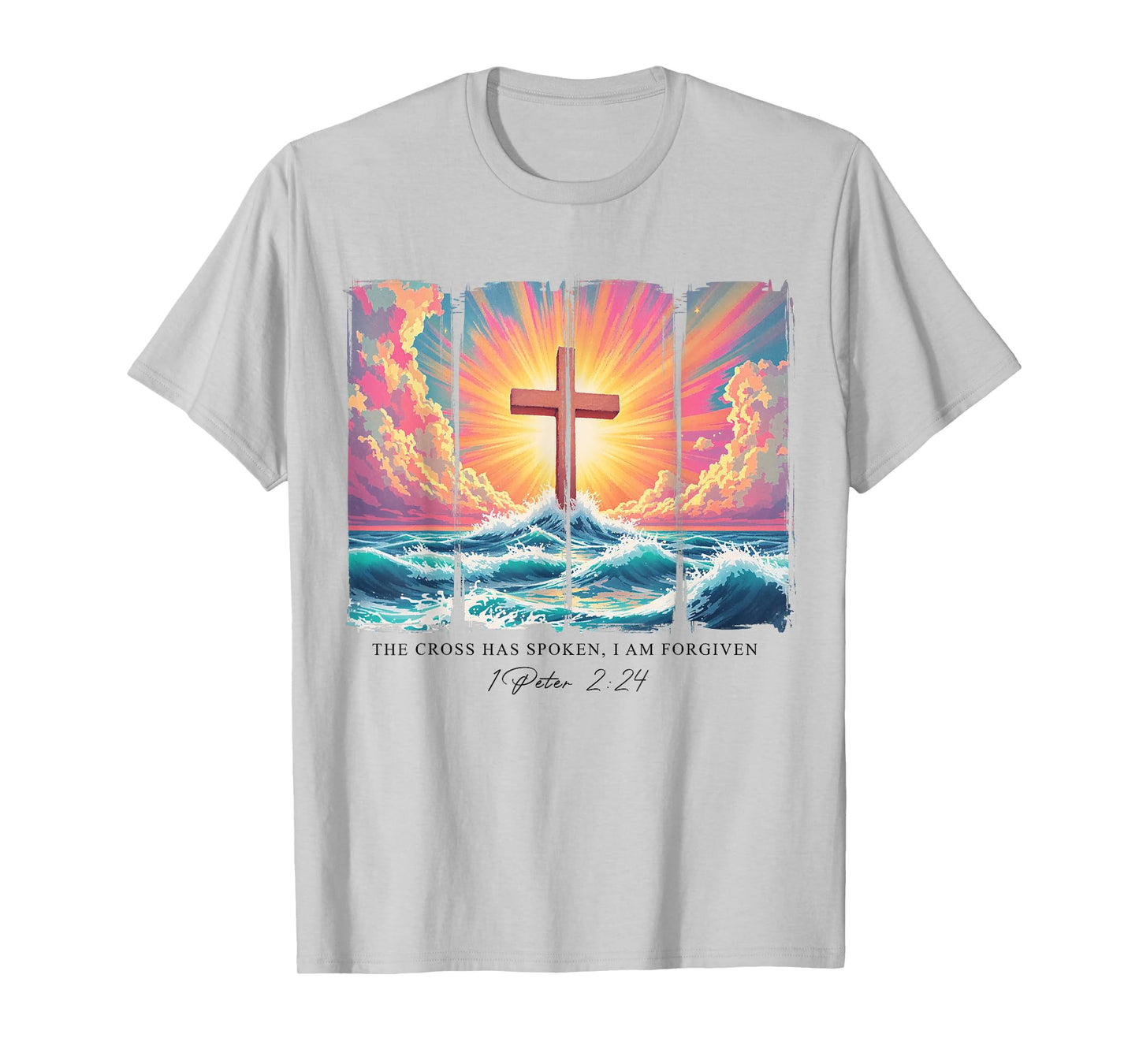 The Cross Has Spoken I'm Forgiven Bible Verse Scipture Faith T-Shirt