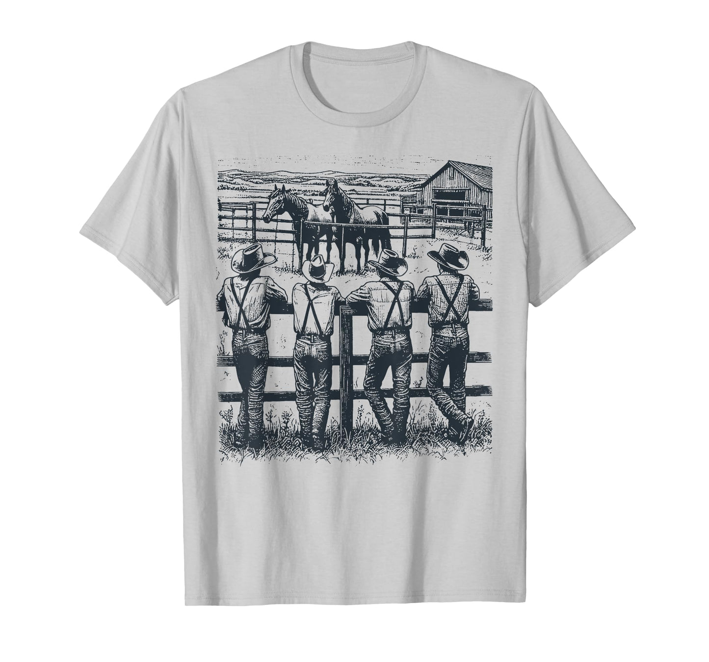 Western Country Rodeo Southern Vintage Cowboy Men Women Kid T-Shirt
