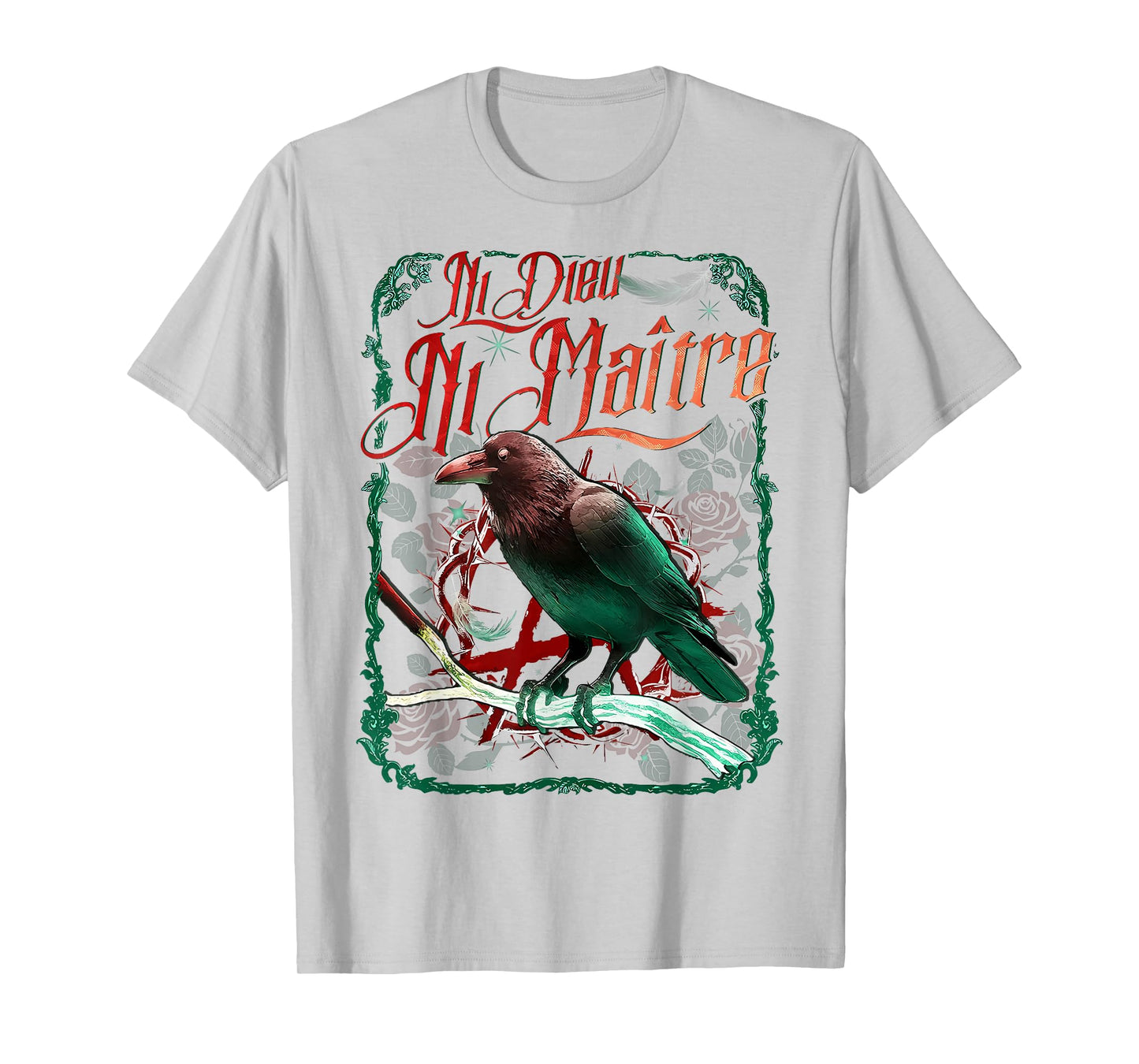 Crow Ni Dieu Ni Maître Statement No God No Master Anti Trump T-Shirt