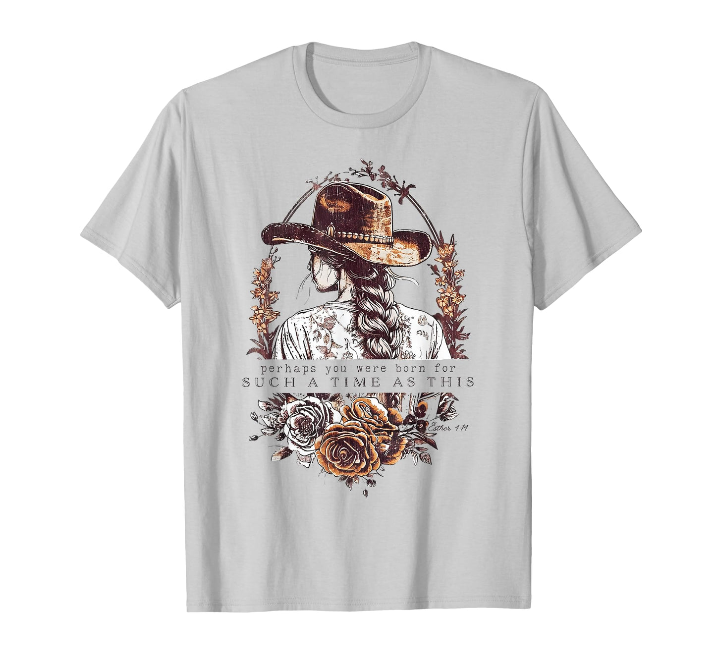Western Esther 4:14 For Such a Time as This Vintage Cowgirl T-Shirt