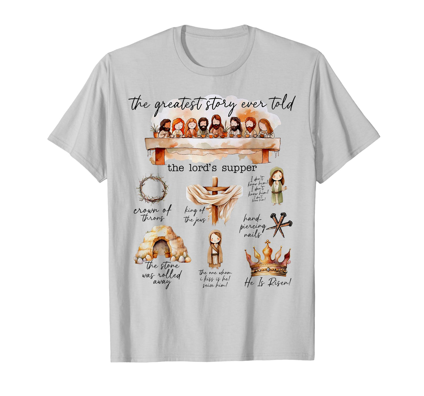 Easter Story The Greatest Story Ever Told Christian Easter T-Shirt