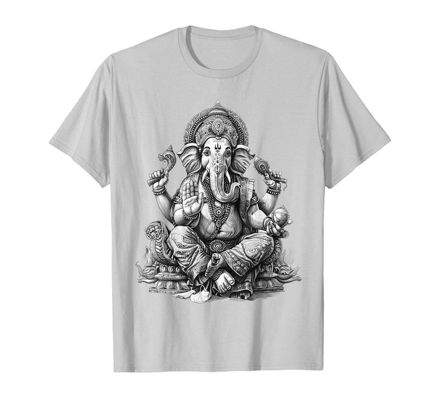 Ganesh spiritual hindu god elephant yoga meditation T-Shirt