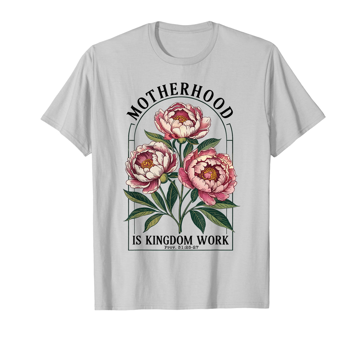 Motherhood Is Kingdom Work Mothers Day Christian T-Shirt