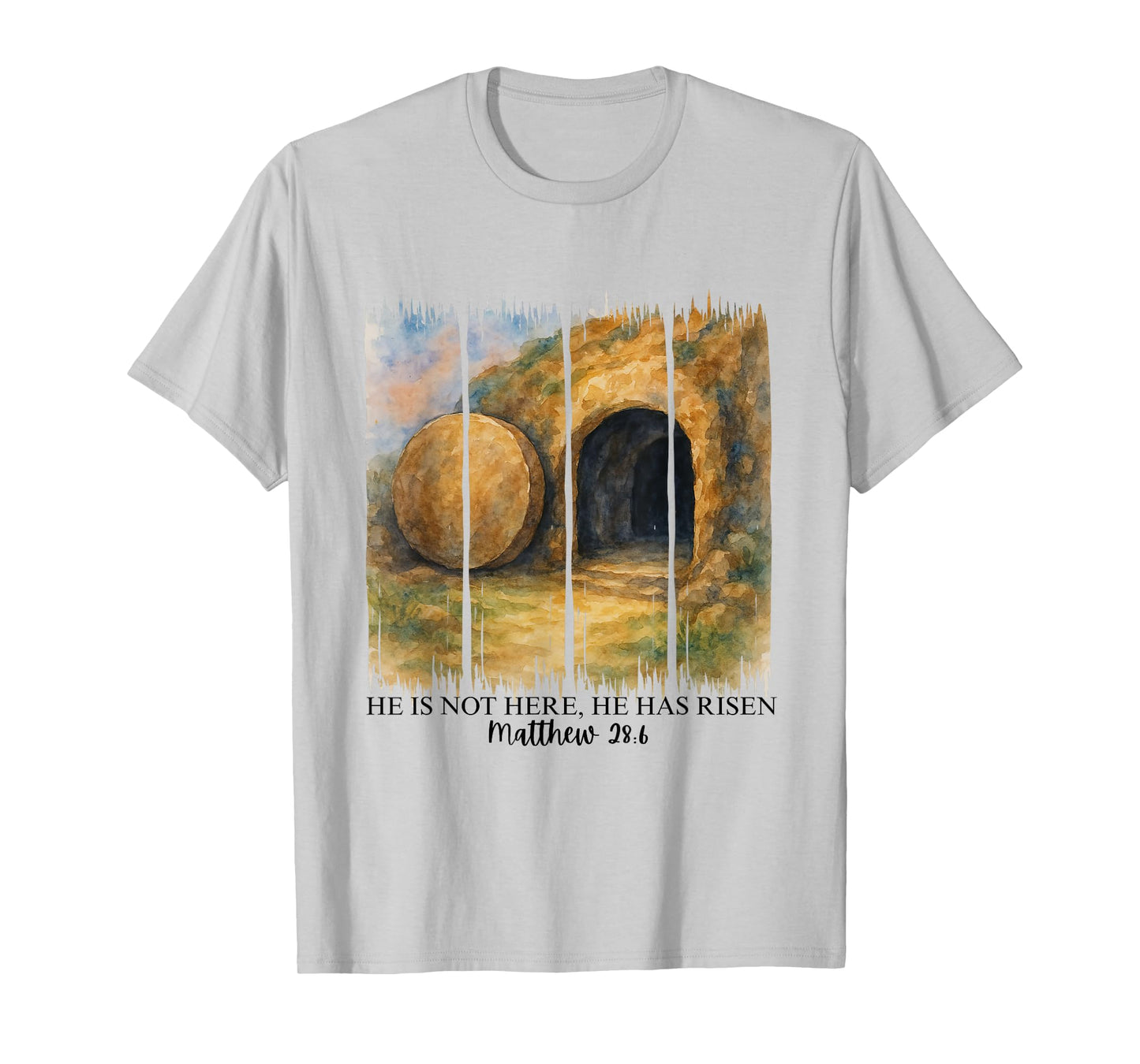 He Is Not Here He Has Risen Matthew 28:6 Easter Christian T-Shirt
