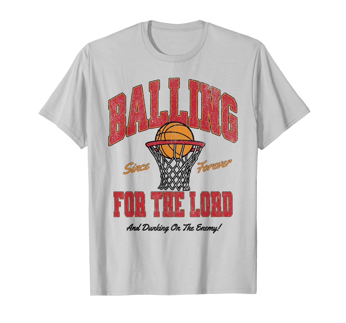 Balling for The Lord Christian Basketball Faith T-Shirt