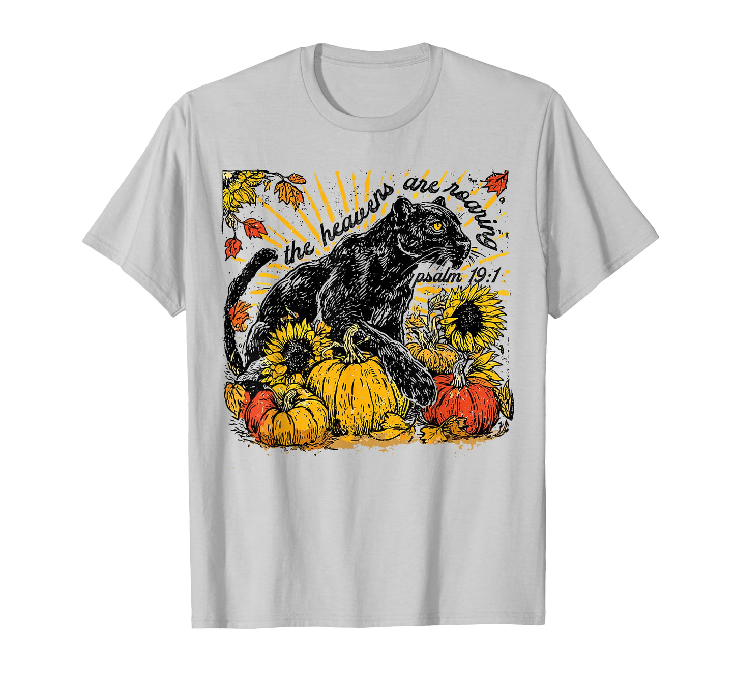 The Heavens are Roaring Christian Faith Pumpkin Season T-Shirt