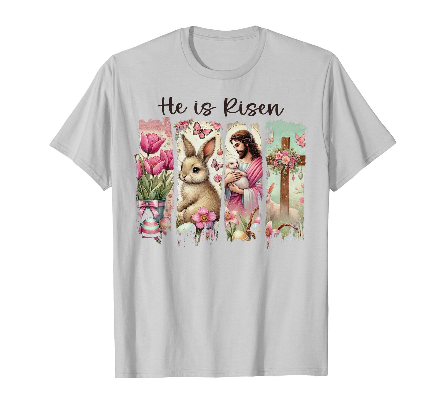He Is Risen Religious Easter Christian Women T-Shirt