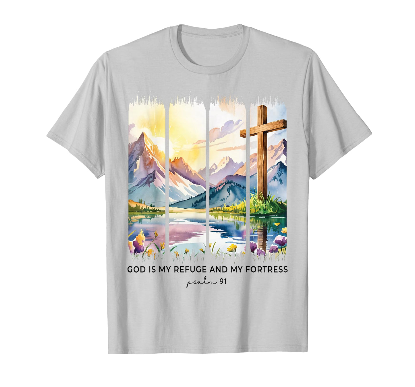 Psalm 91 Christian Girl Faith Based Encouragement Women T-Shirt