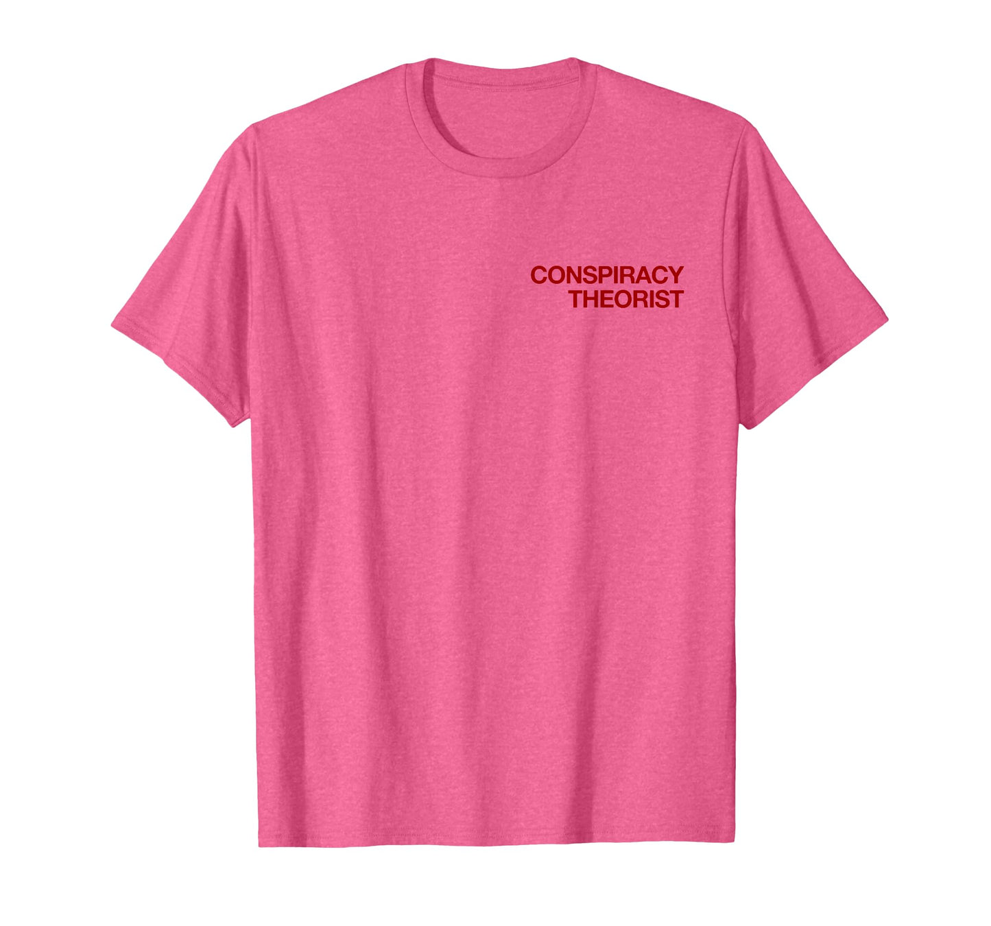 Conspiracy Theorist (with print on back - backprint) T-Shirt