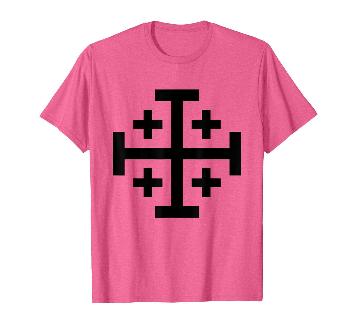 Jerusalem Cross Catholic Christian The Crusades History Cool T-Shirt