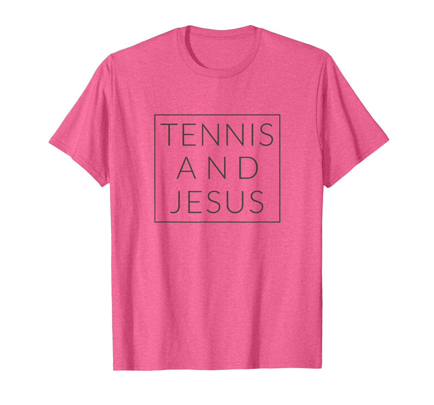 Tennis and Jesus, Fun Minimal Christian Sport T-shirt T-Shirt