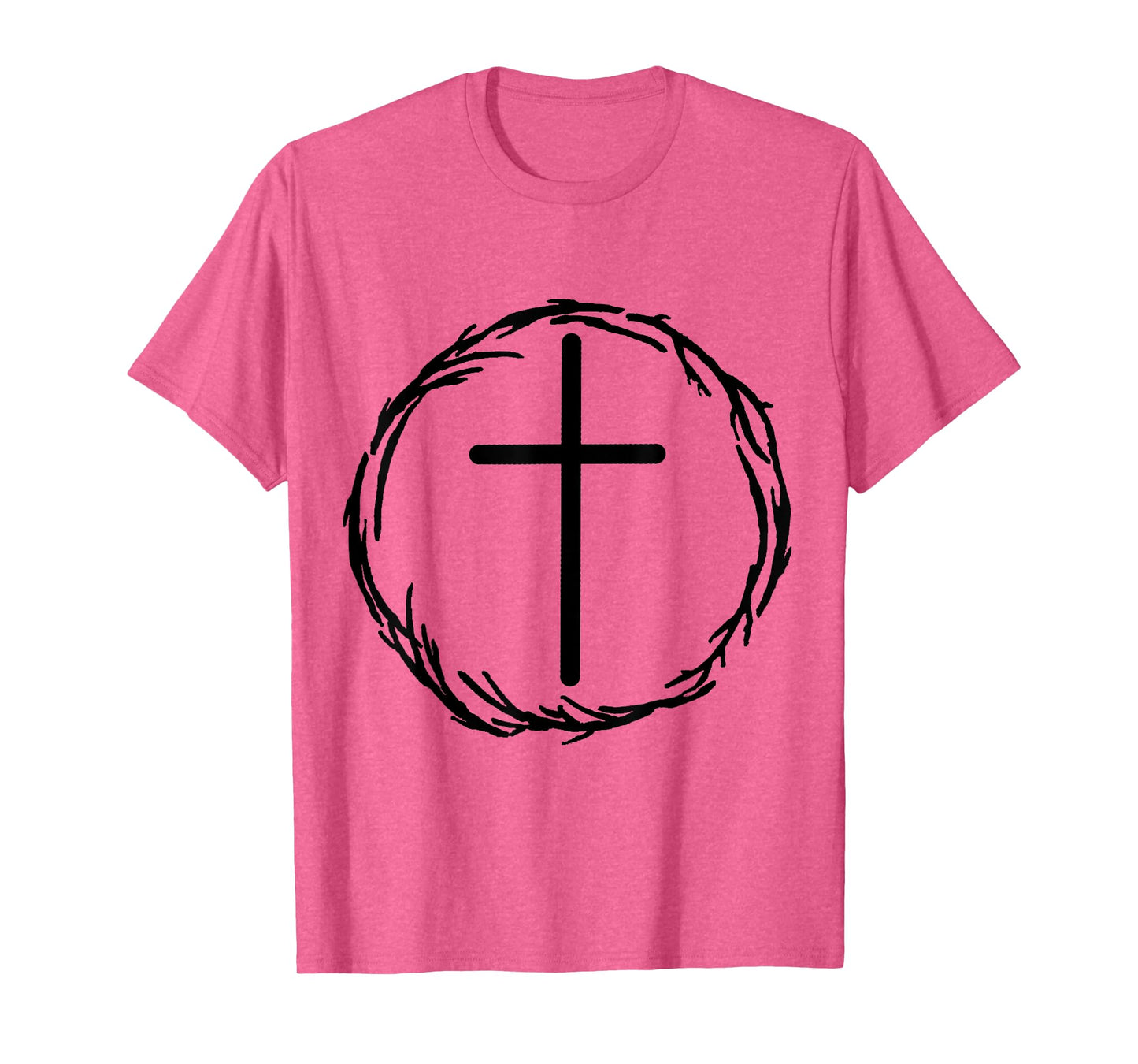 Cross and Crown of Thorns Christian Faith Bible Jesus Christ T-Shirt