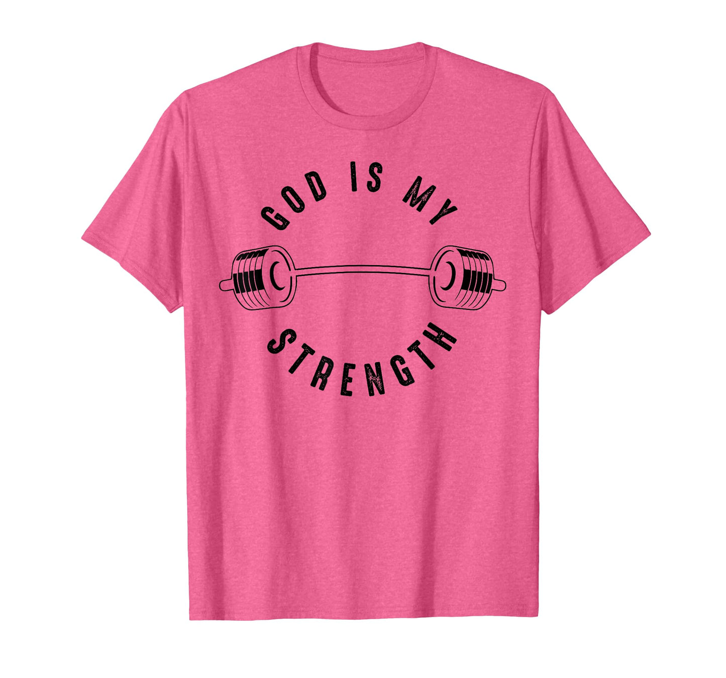 God Is My Strength Shirt | Cute God Is Rock Funny Gym Gift T-Shirt