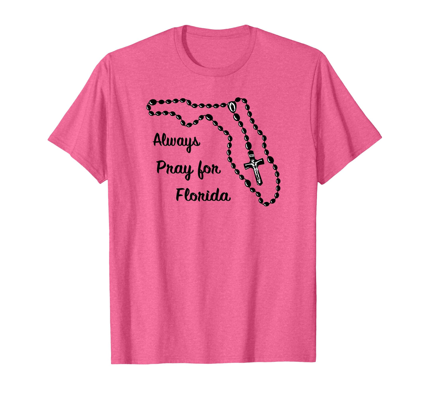 Florida State Map Catholic Rosary T-Shirt