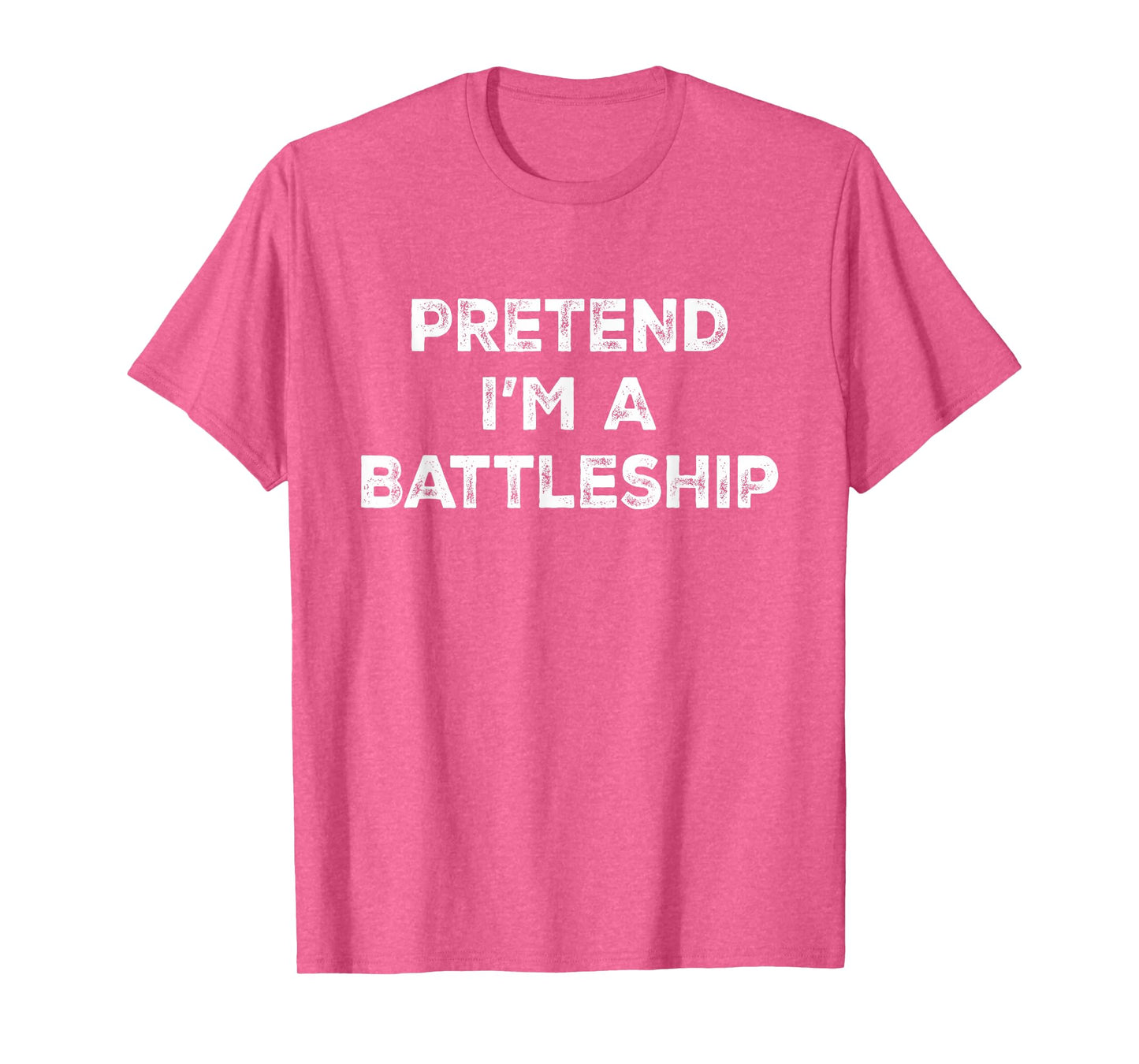 Pretend I'm A Battleship Lazy Halloween Costume T-Shirt