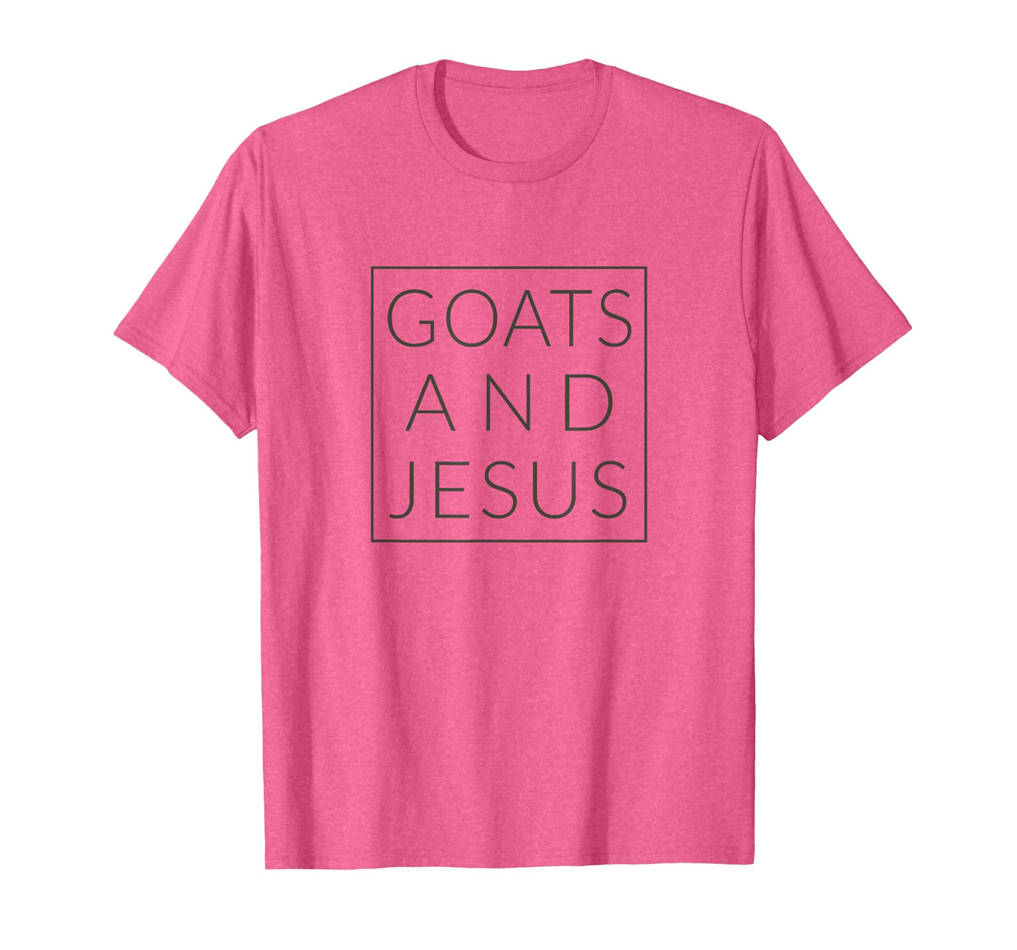 Goats and Jesus, Christian Minimal Fun Animal TShirt