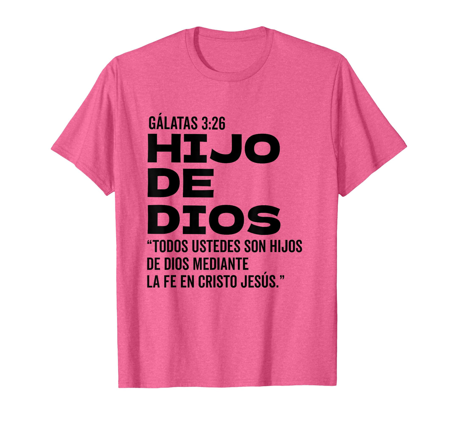 Camiseta cristiana en espanol Versiculo Spanish Christians T-Shirt
