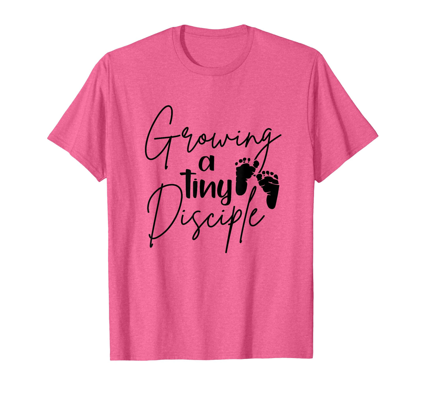 Growing A Tiny Disciple Christian Mom Pregnancy Announcement T-Shirt