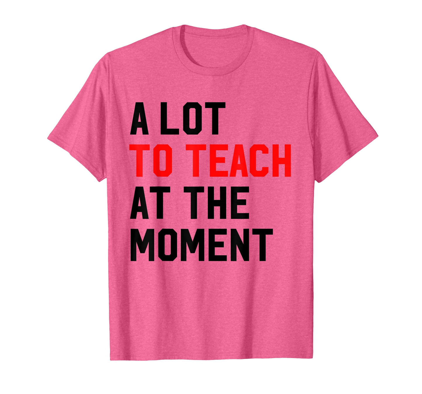 Funny Quote A Lot To Teach At the Moment Teacher Women Gifts T-Shirt