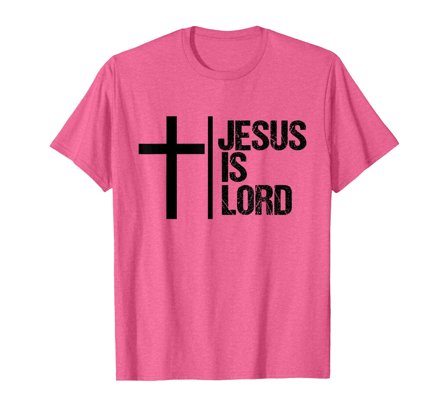 Jesus is Lord T-Shirt Cross Faith Christian Bible God Holy T-Shirt