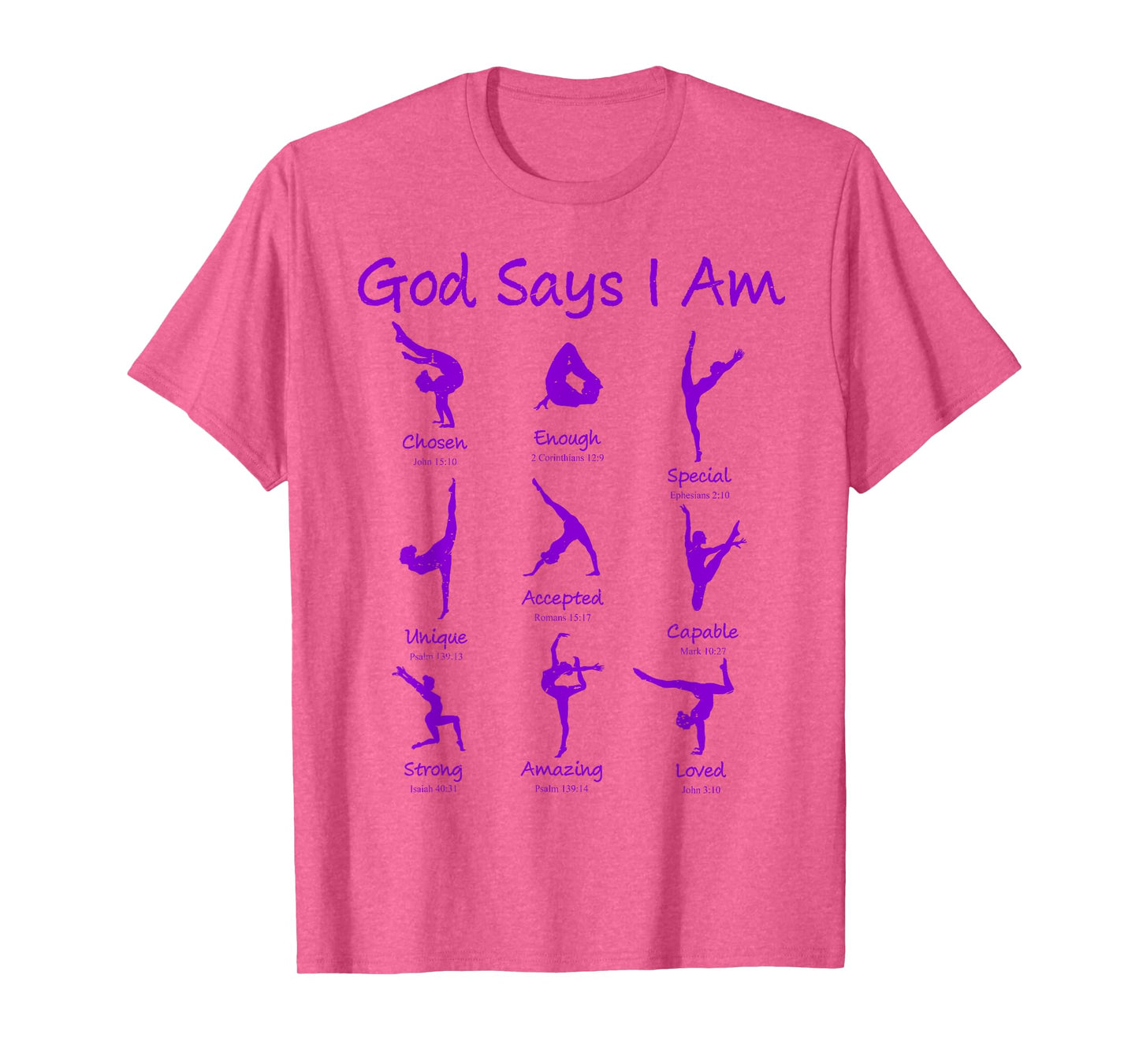 Christian God Says I Am Gymnastics Cute Teen Girl Toddler T-Shirt