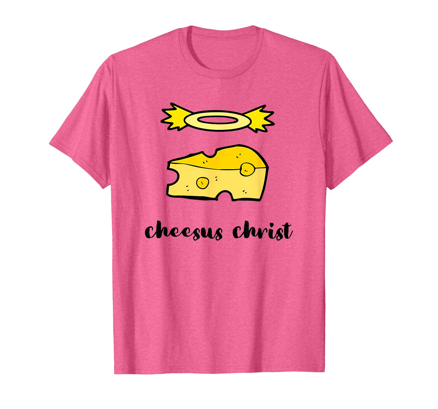 Funny Jesus King - Cheesus Christ Cheese Pun Design T-Shirt