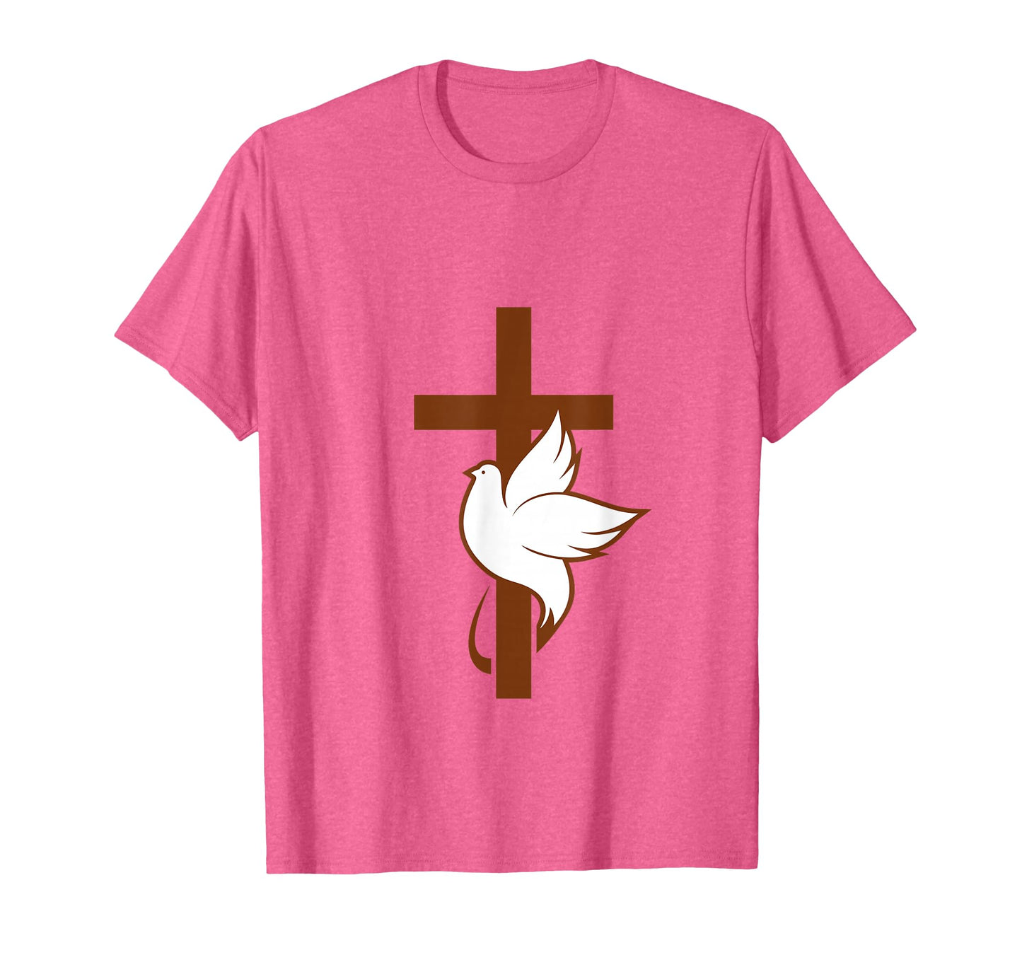 Cross with White Dove - Symbol of Faith, Peace and Hope T-Shirt