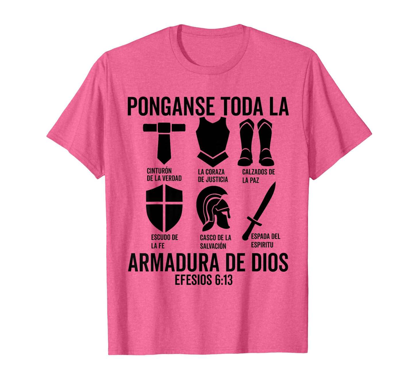 Camiseta cristiana espanol Efesios 6:13 Spanish Christians T-Shirt