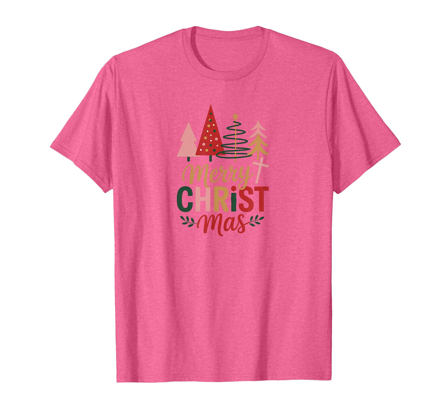 Merry Christmas Tree Christian Holiday T-Shirt