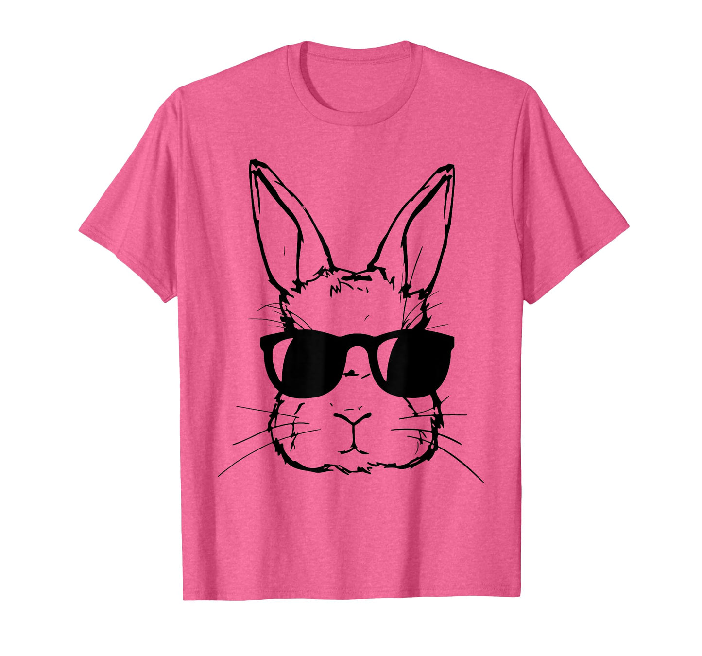 Cute Bunny Rabbit Face Tie Dye Glasses Girl Happy Easter Day T-Shirt