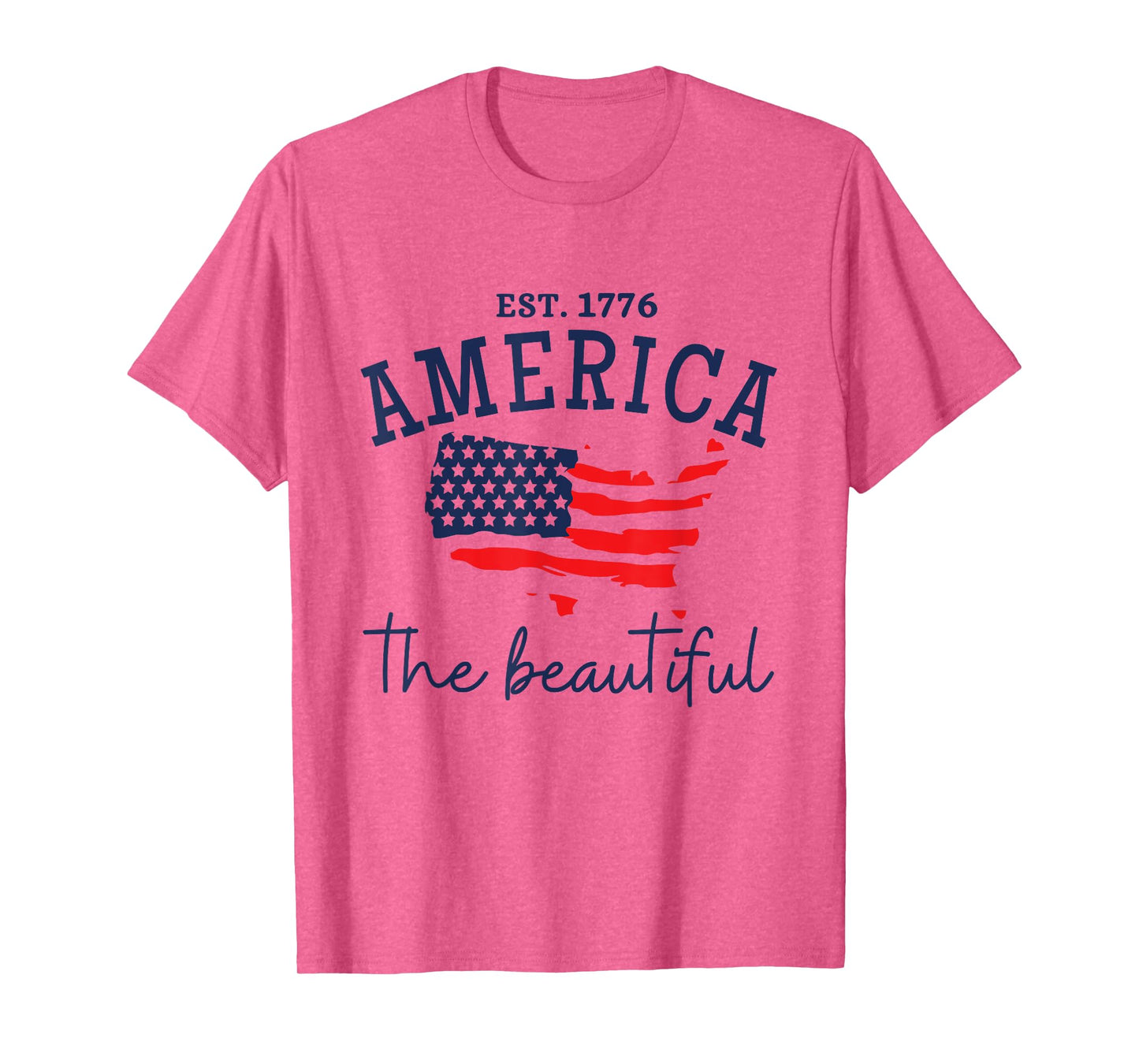 America The Beautiful Patriotic 4th Of July Independen Day T-Shirt