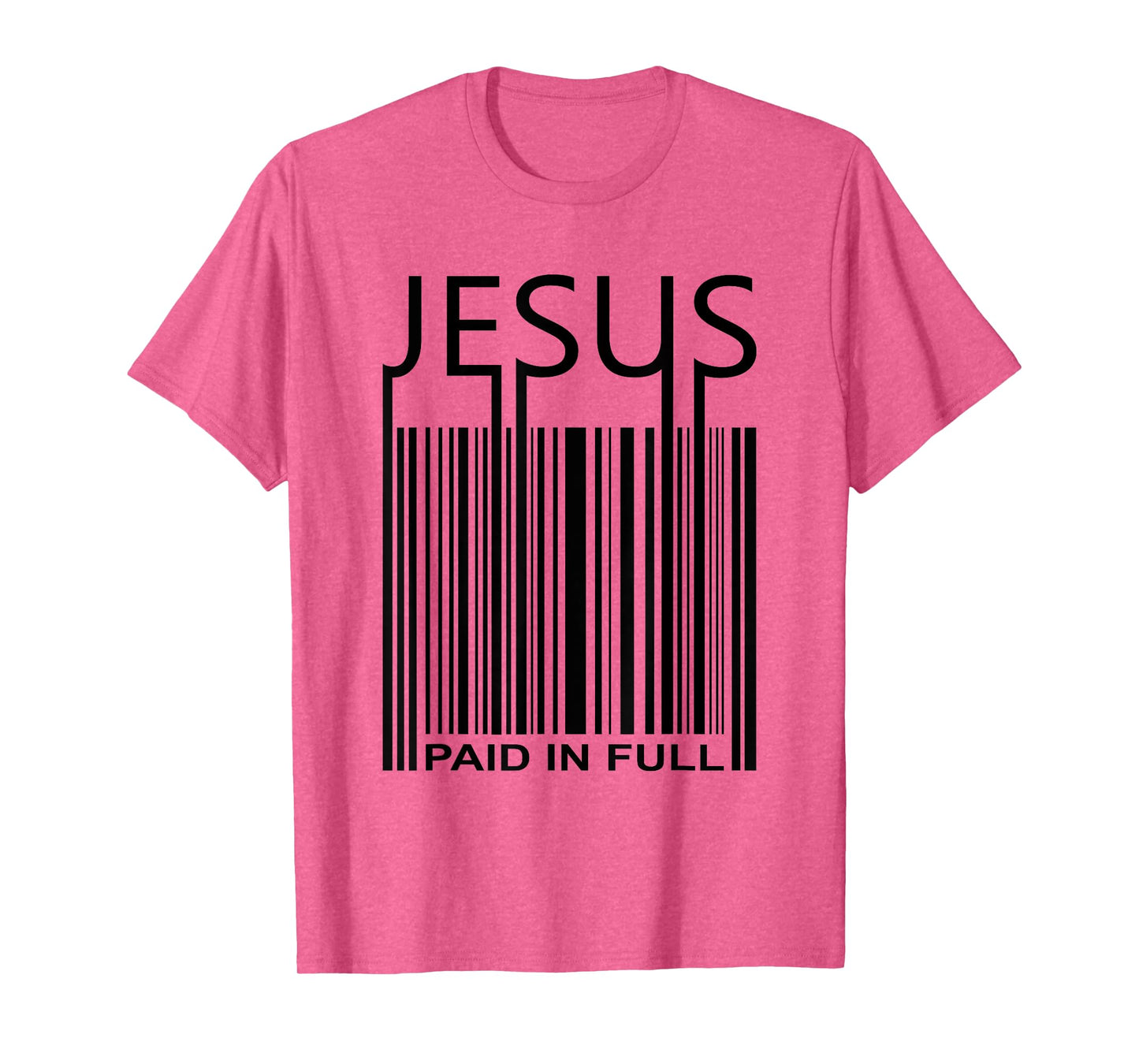 Jesus Bar Code Paid In Full -Christian Faith T Shirt