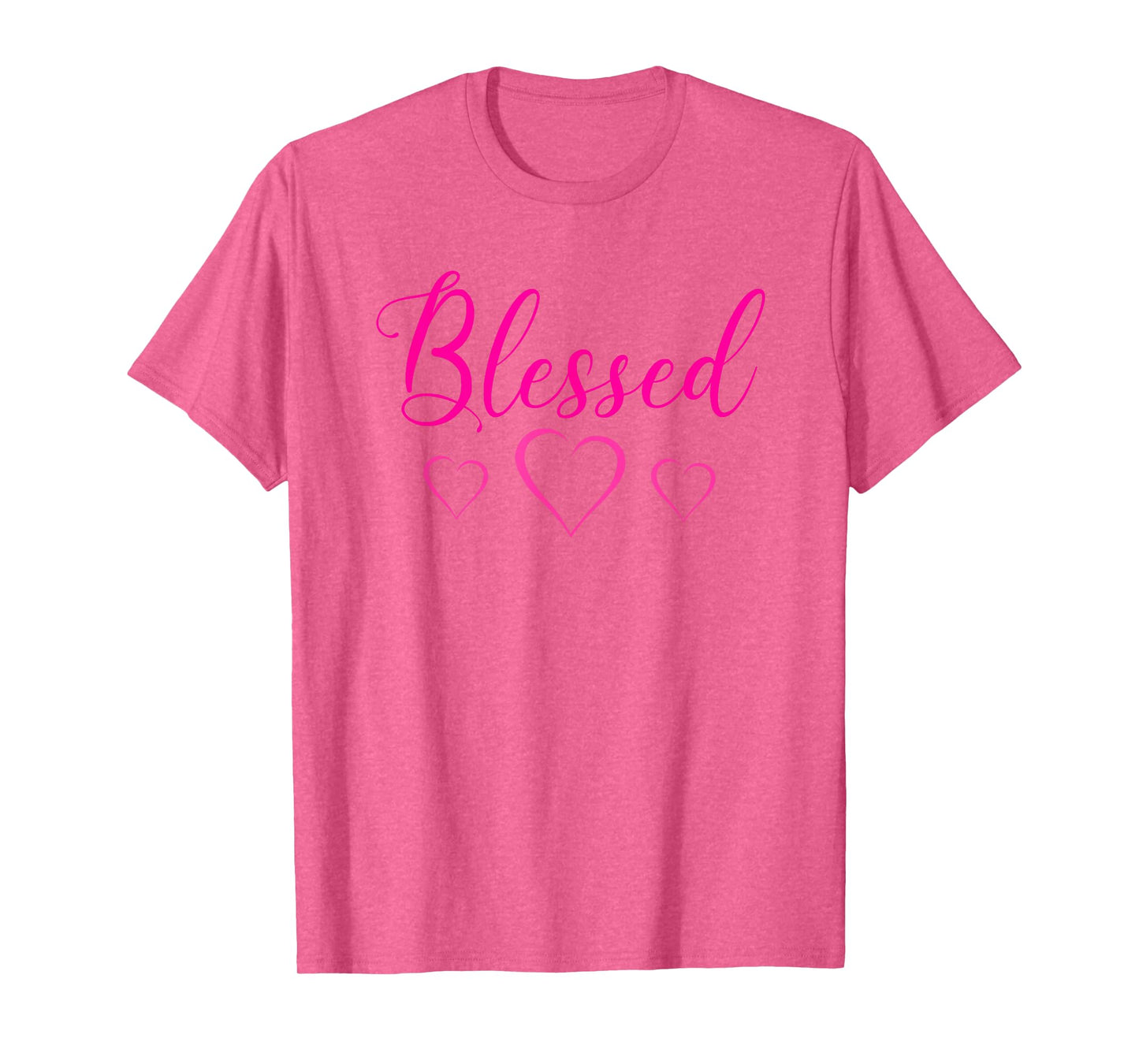 Blessed Tshirt for Women Heart Cute Sayings Tee Top T-Shirt