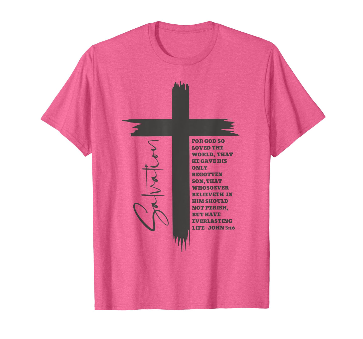 John 3:16 Christian Cross Bible T-Shirt