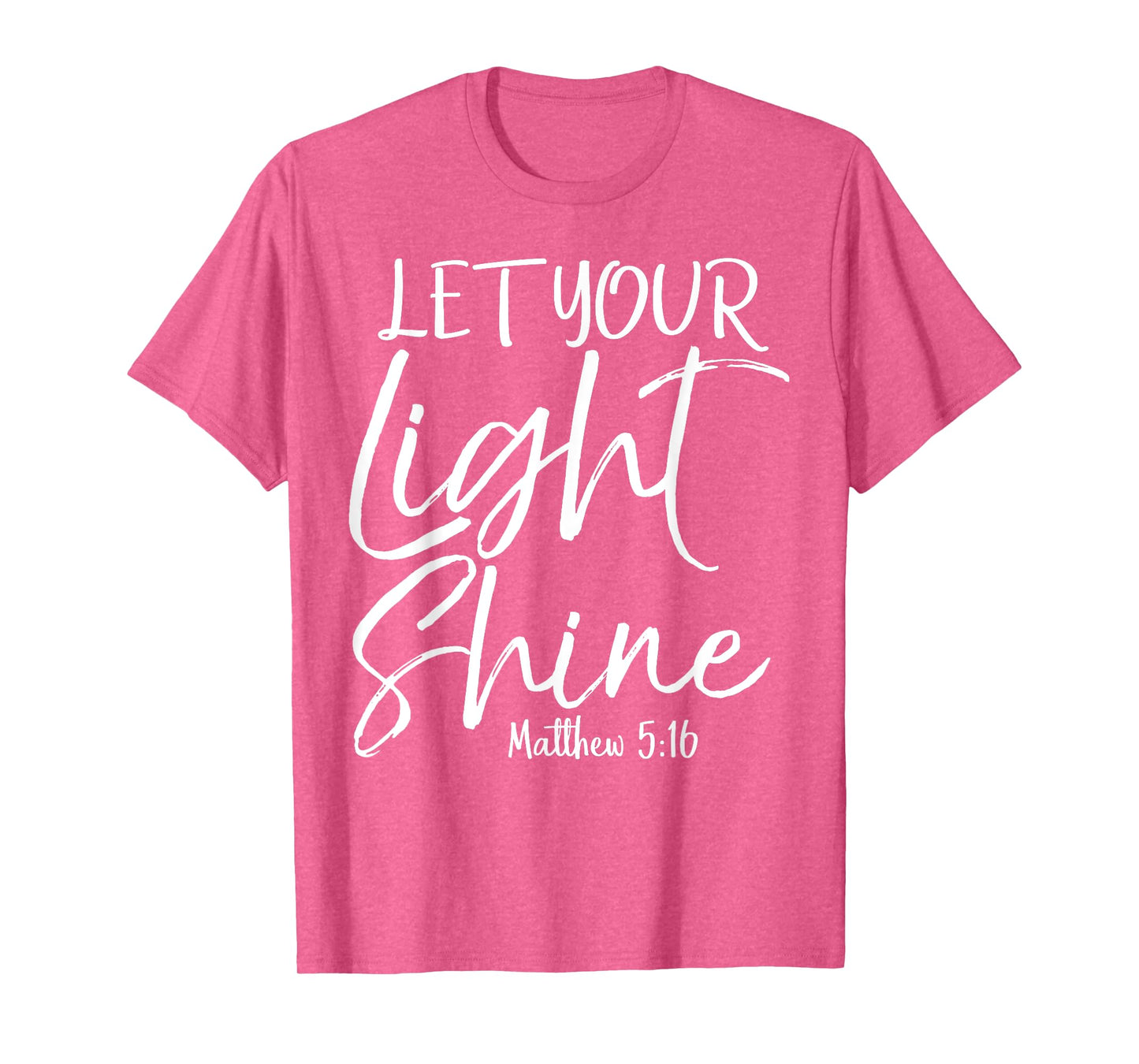 Let Your Light Shine Shirt Vintage Bold Cool Christian Tee T-Shirt