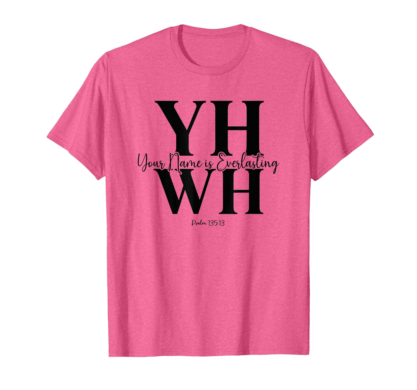 YHWH Modern Bold Christian Faith Minimalist Design T-Shirt
