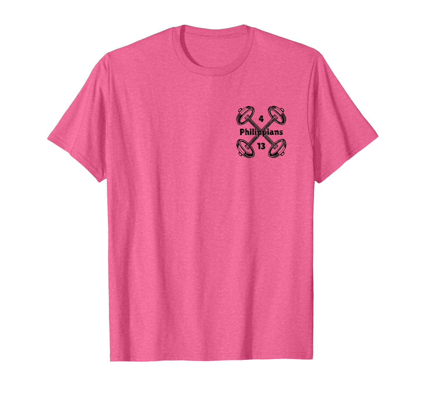Not by My Strength But His, Christian - Font & Back T-Shirt